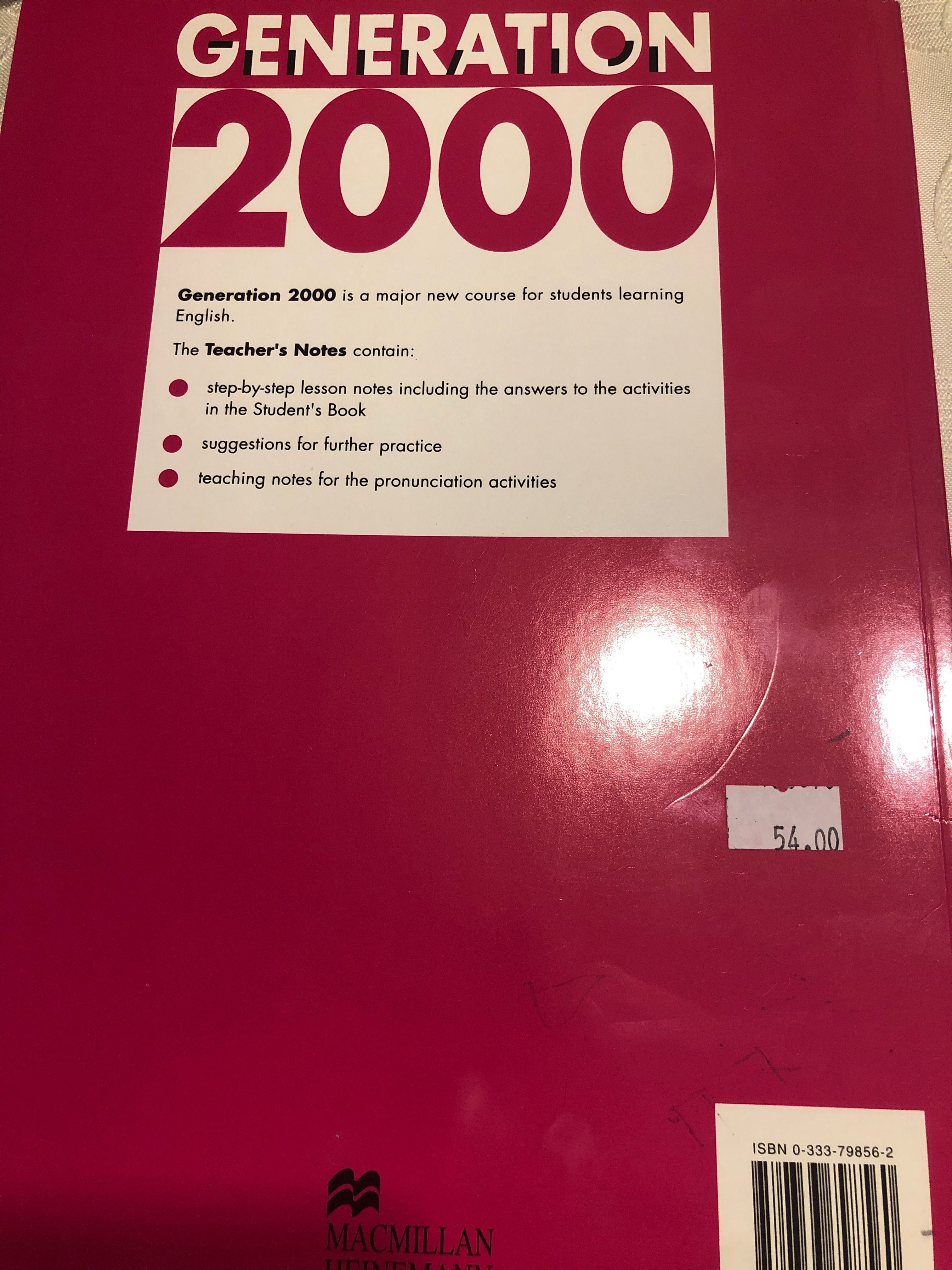 Generation 2000 2 Teacher’s Notes