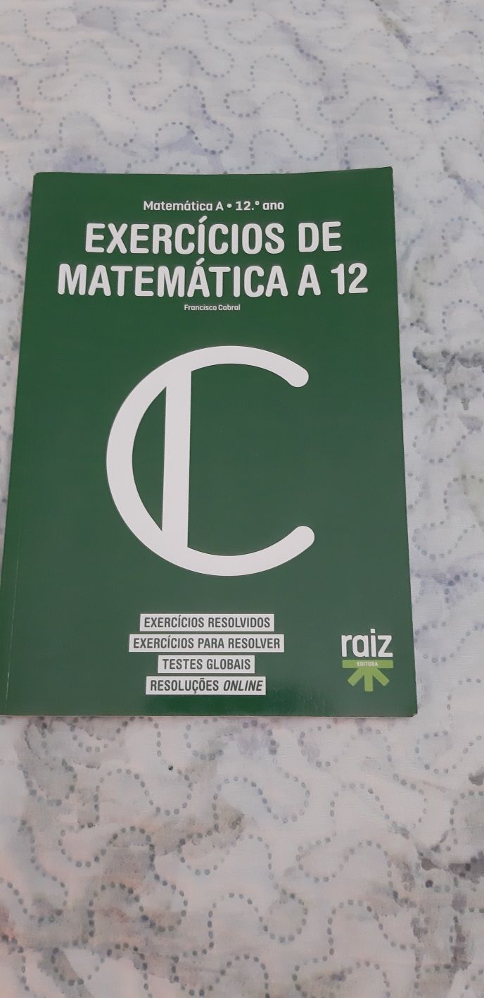 Vendo livro Matemática A 12 ano