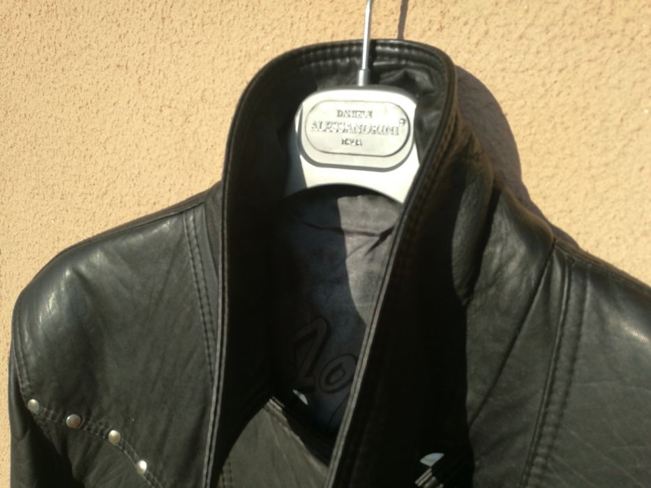 Casaco Motard vintage 100% pele natural estilo Harley como novo