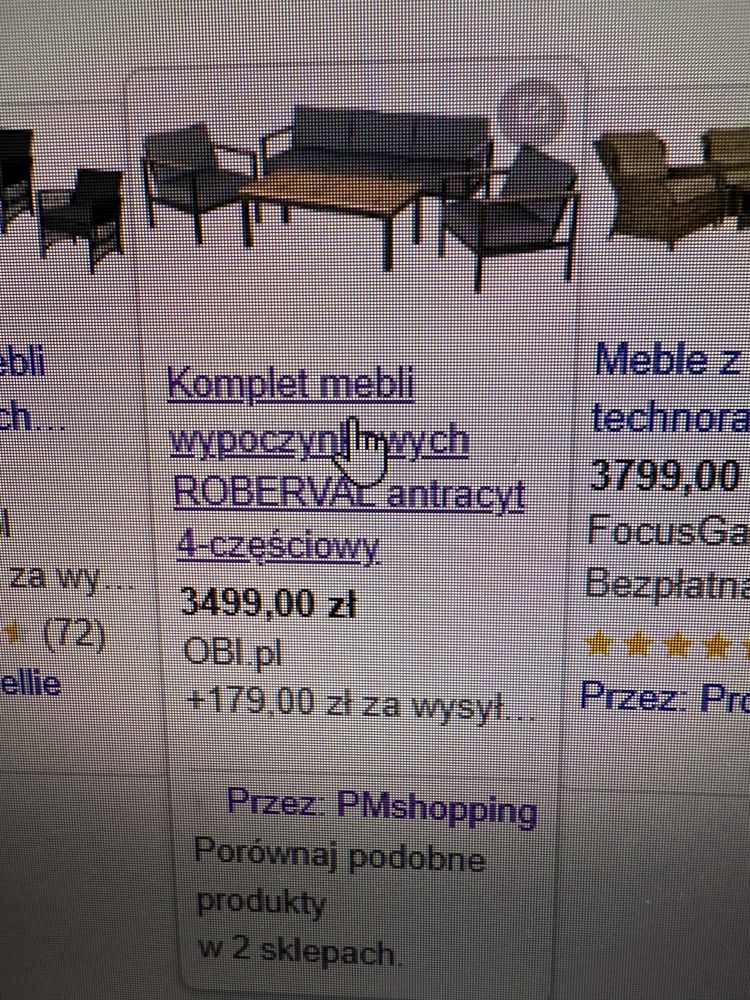 Komplet ogrodowy