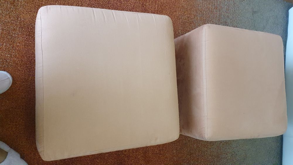 2 puf para apoio de pés,  ou usadas