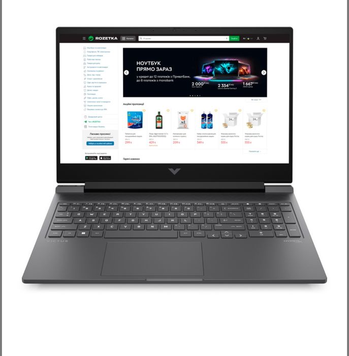 Ноутбук HP Victus 16 / Ryzen 7 8845HS / 32 ГБ RAM