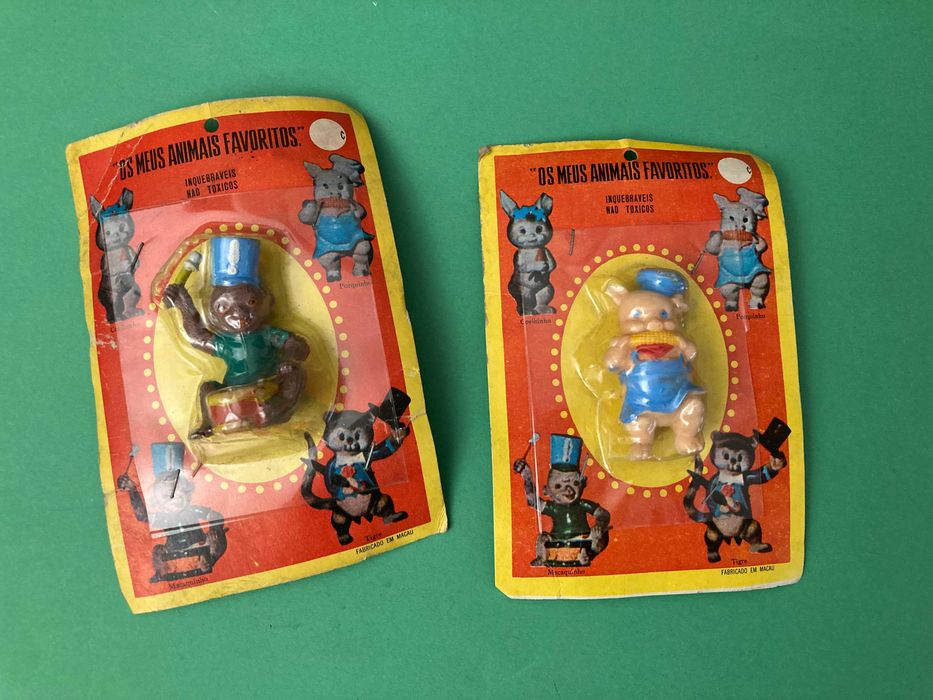 Colecção de 4 Bonecos Os Meus Animais Favoritos Macau Anos 70