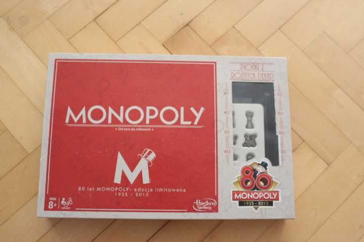 Gra planszowa MONOPOLY 80 lat edycja limitowana