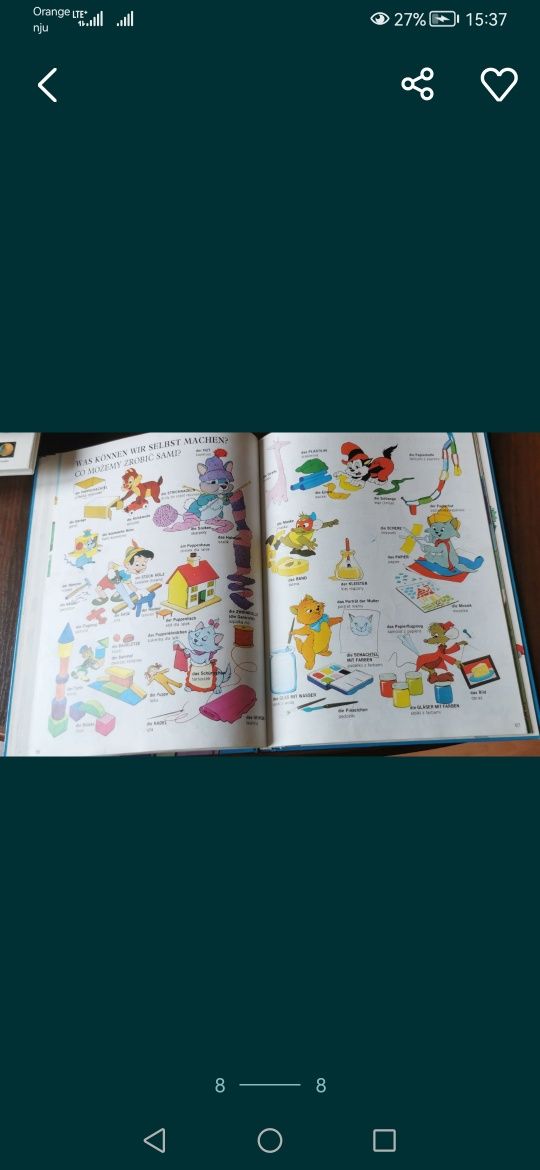 Wielki Ilustrowany Słownik NIEMIECKO - polski Walt Disney