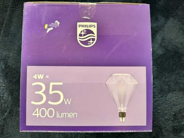 Philips LED XXL diament duża białe światło E27 400 lumen, szklana Nowa