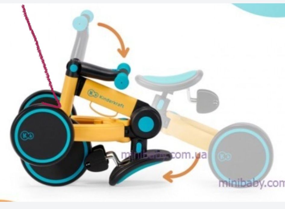 Дитячий велобіг Kinderkraft 3в1