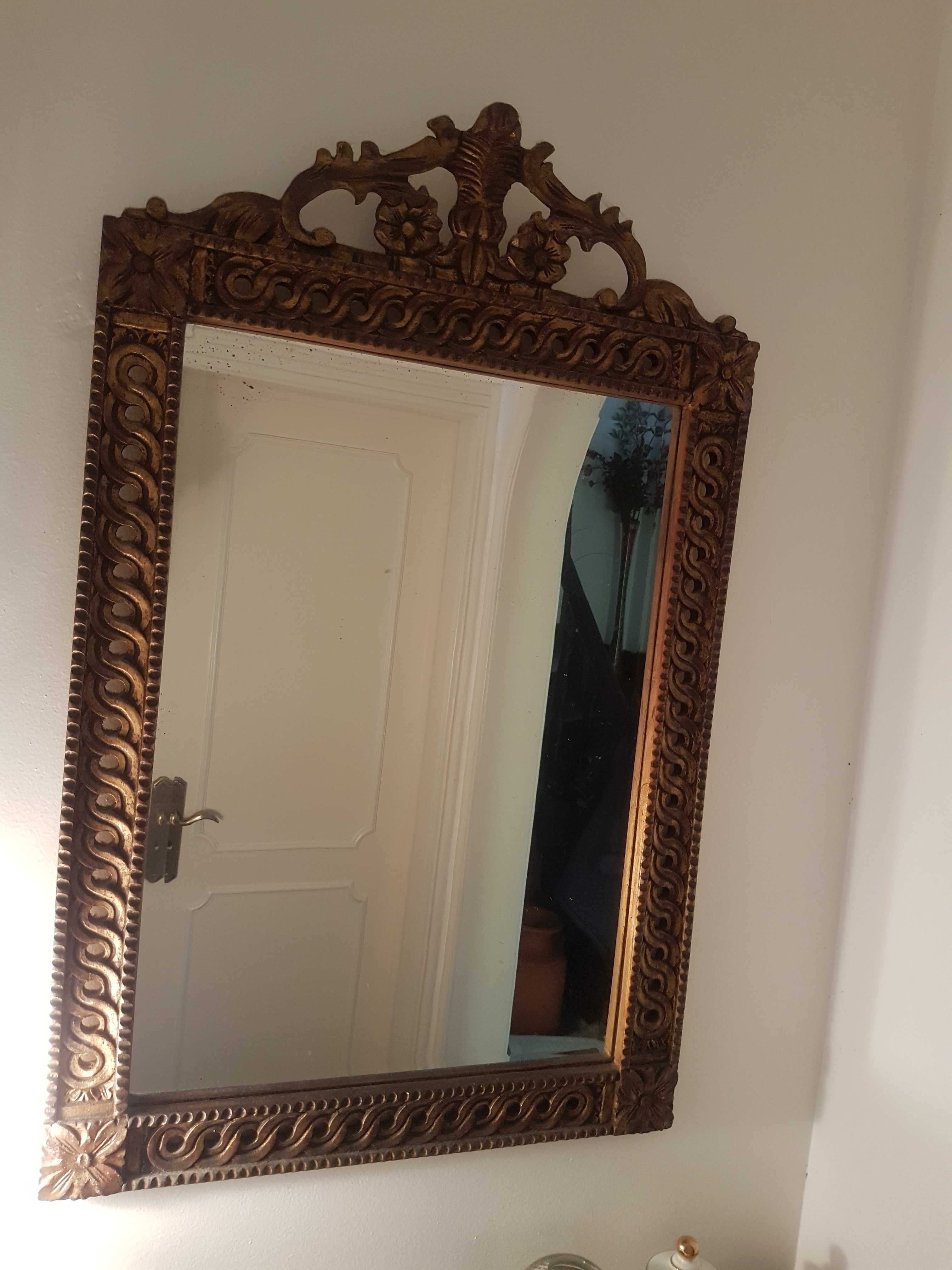 Espelho Antigo em Talha Dourada para Hall ou Quarto