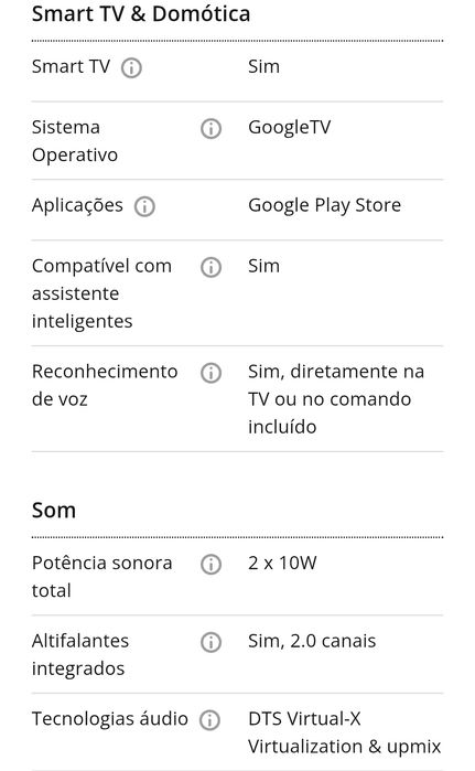 SMART TV LED TCL 65" Nova, com garantia