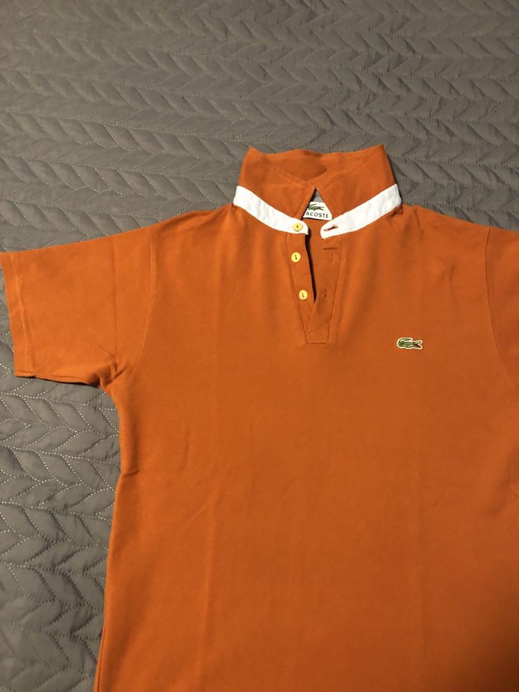 Polo laranja Lacoste