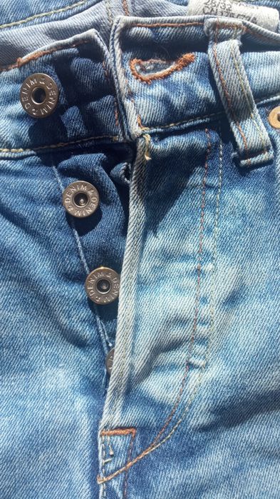 Jeansy skinny low waist dżinsy spodnie dżinsowe jeansowe przecierane