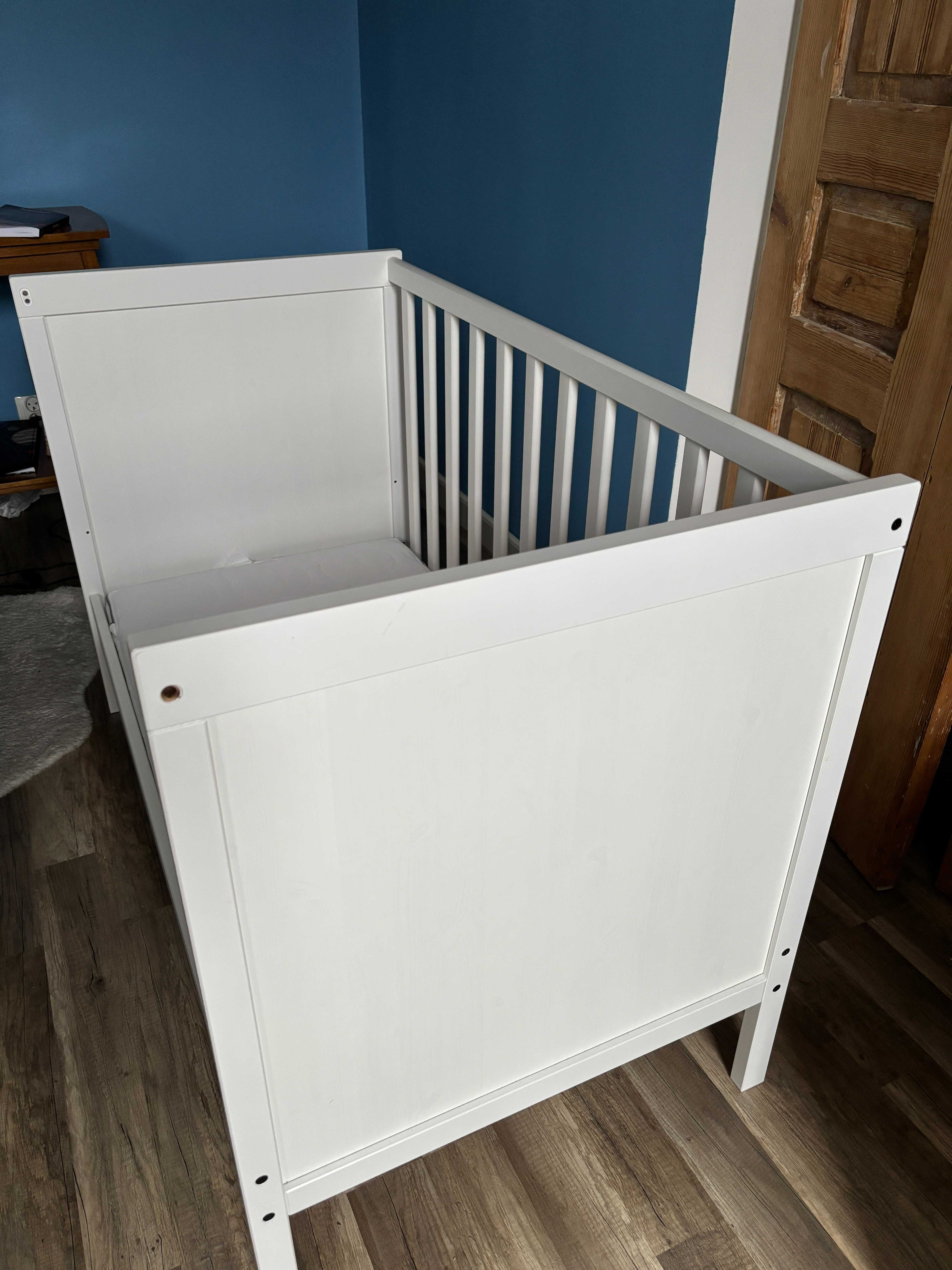 Łóżko dziecięce IKEA SUNDVIK 60x120 kolor biały bardzo dobry stan