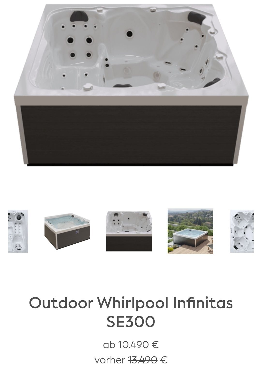 Jacuzzi ogrodowe Made in Germany na zewnątrz infinitas SE 300