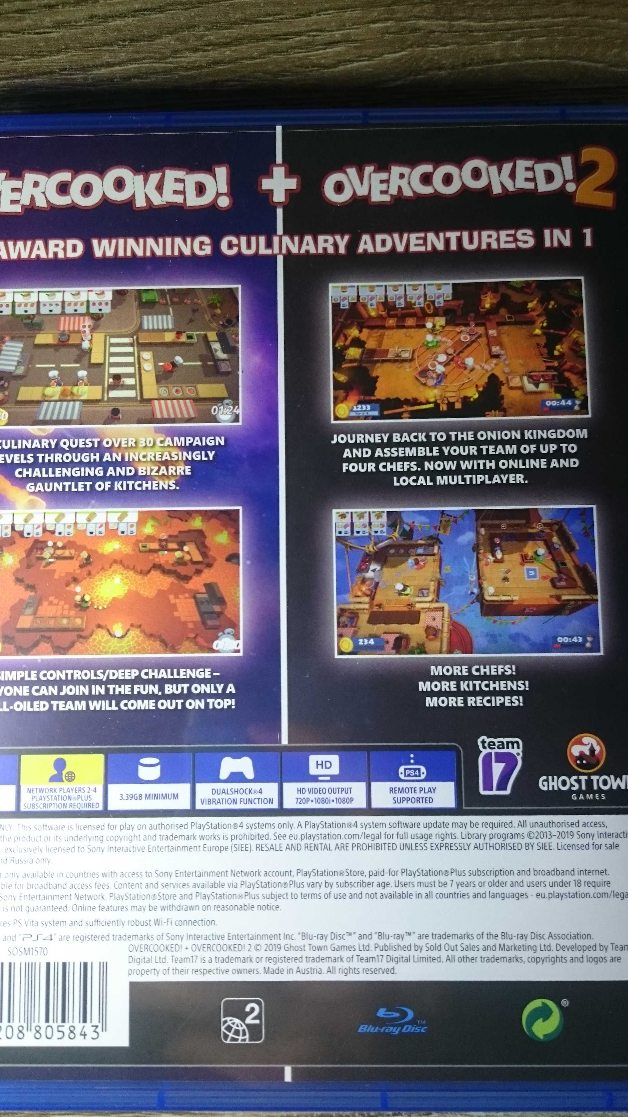 Overcooked i Overcooked 2 Rozgotowani ps4 playstation 4 lego