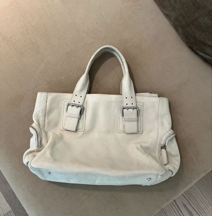 Mala pele Furla bege