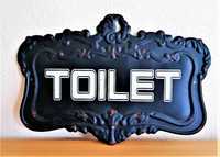 Placa Toilet / wc / casa de banho