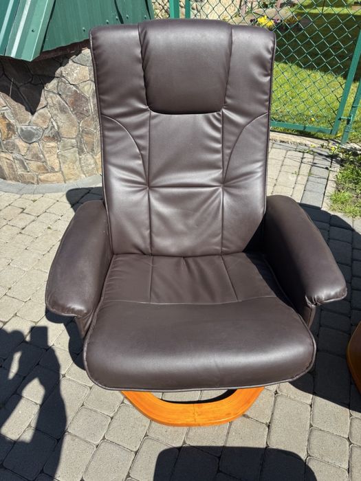 Крісло реклайнер шкіряне крісло офісне крісло релакс