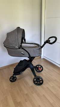 Stokke Xplory Wózek gondola + spacerówka +spiworek