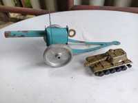 Zabawki metalowe Armata+zabawka czołg PRL cccp ZSRR