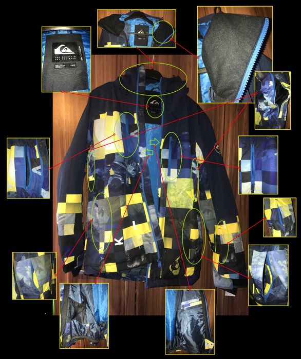 PROMOCJA Kurtka Męska Snowboardowa Quiksilver DRYFLIGHT 10k rozm. L