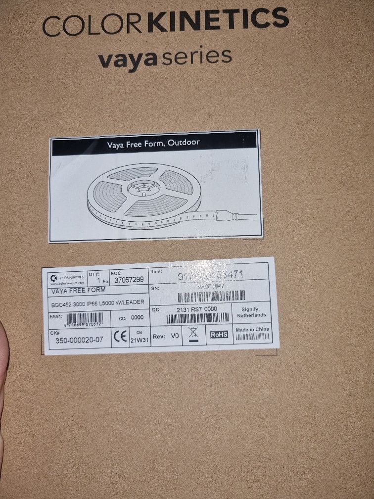 PHILIPS taśma LED Colour kinetics Vaya free form bgc 452  5m ! Hue