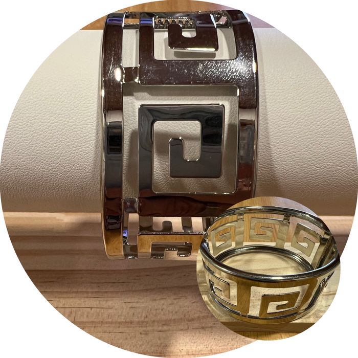 Pulseira escrava em aço inoxidavel