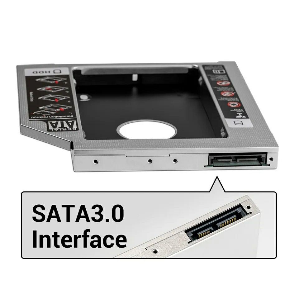 Карман для установки SSD жесткого диска 2,5'' optibay оптибей caddy