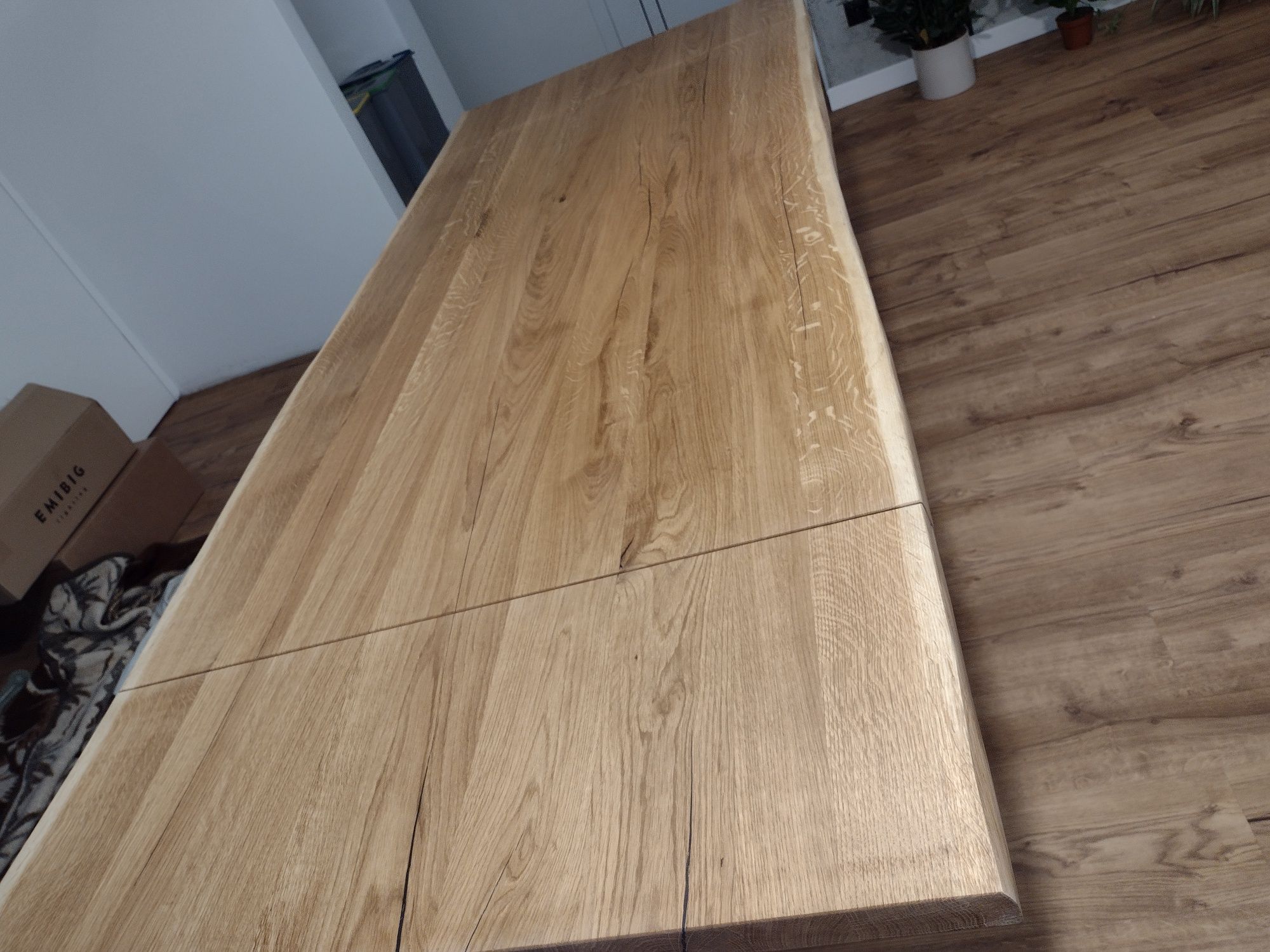 Stół dębowy w stylu loft  rozkładany