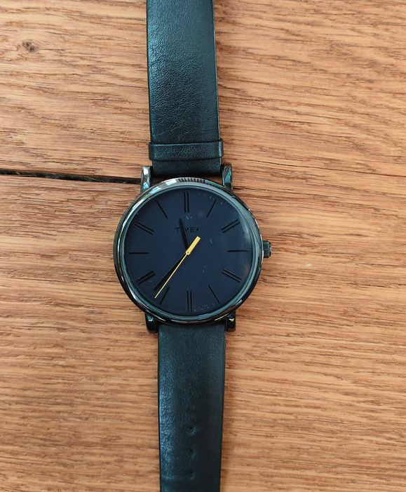 Zegarek Timex Originals T2N794, czarny, skórzany pasek