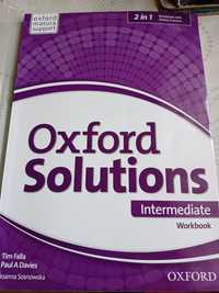 Oxford solutions intermediate, ćwiczenia. Stan b.dobry.