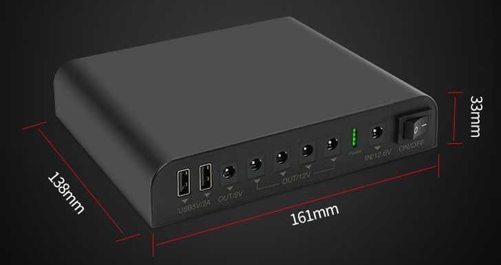 Mini UPS для роутера / модема / інтернету міні ДБЖ ББЖ УПС 24000 mah