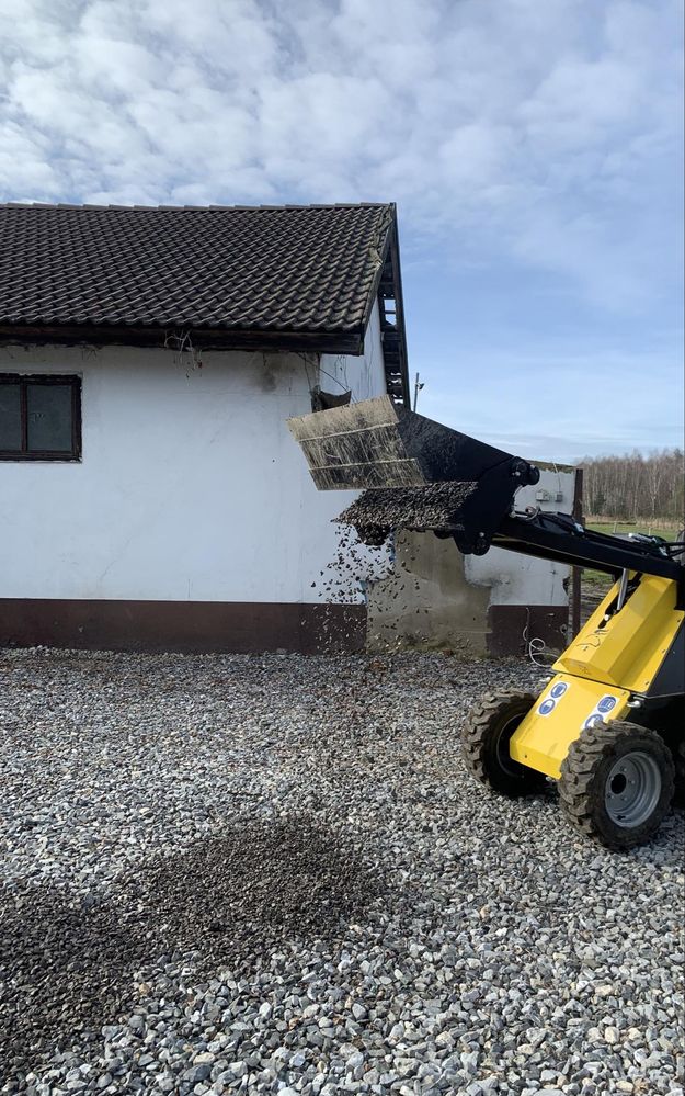 Usługi miniładowarką, ogrodnicze, prace ziemne, trawniki, minikoparka