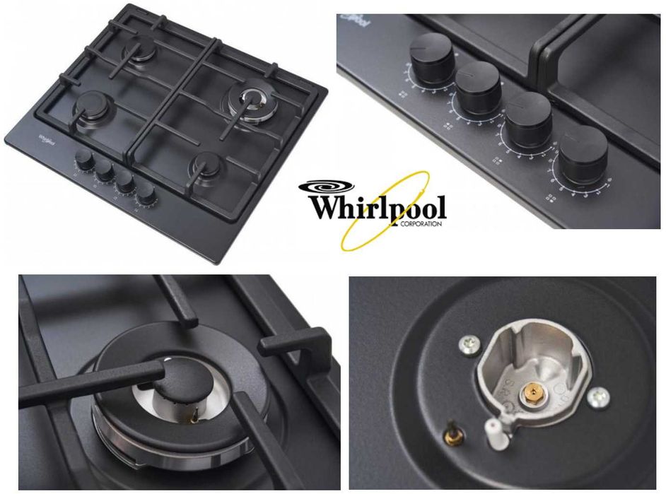 Варильна поверхня газова Whirlpool TGML661NB Варильная поверхность газ