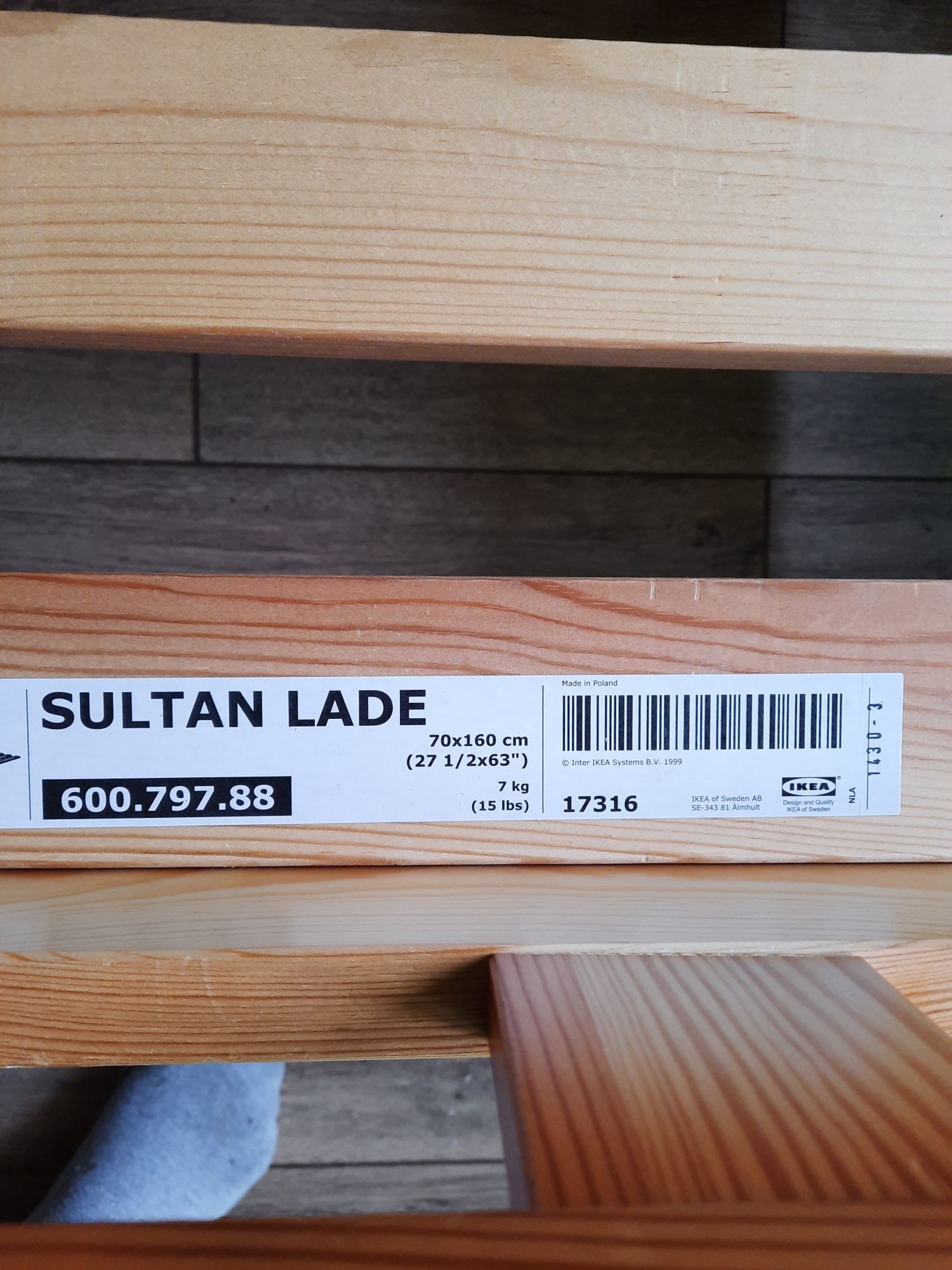 Łóżko 70*160 sultan lade ikea