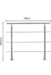 Corrimão de Aço Inoxidável - 160cm [novo]