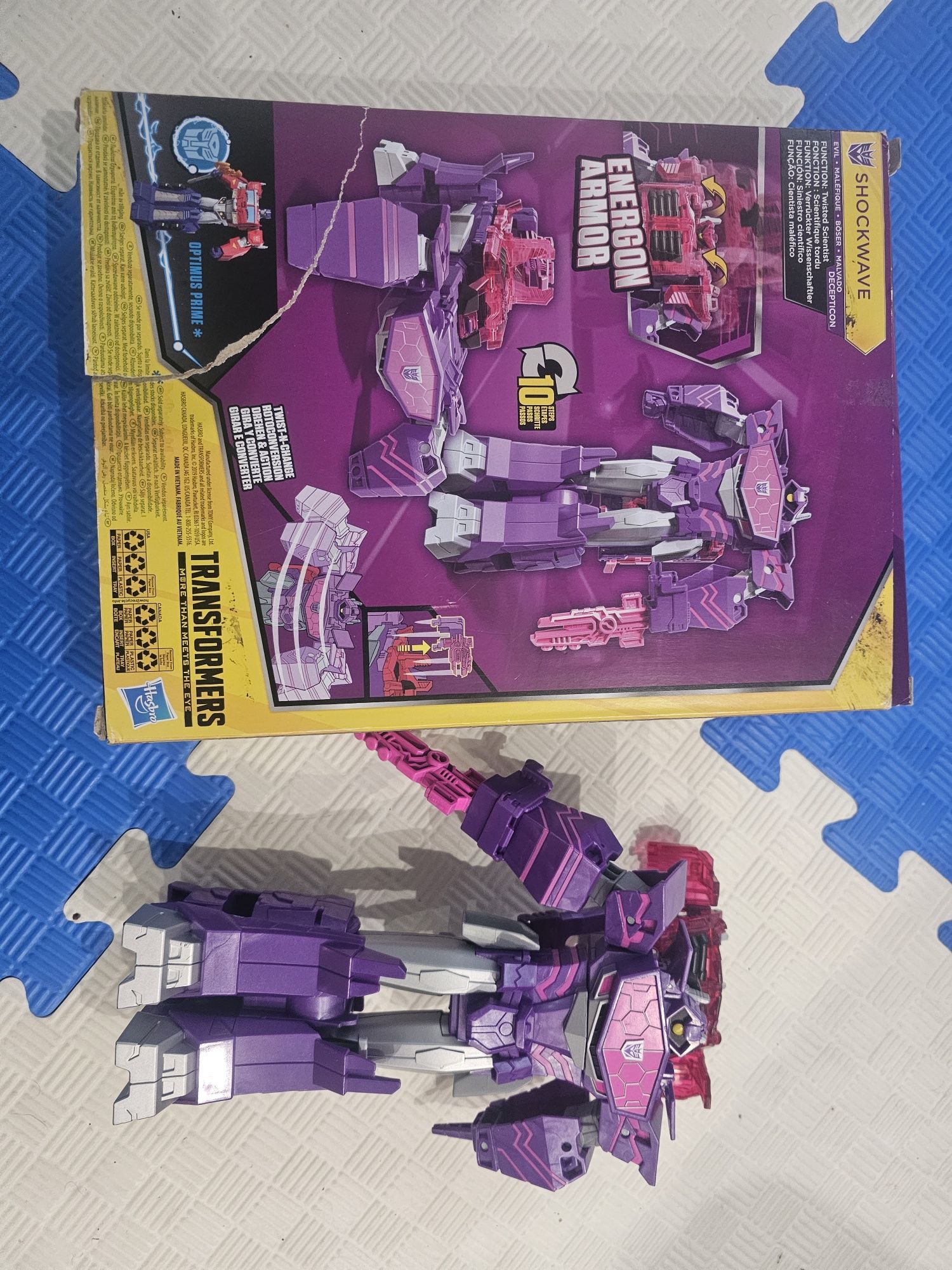 Великий трансформер робот Transformers Toys Cyberverse Shockwavе Шокве