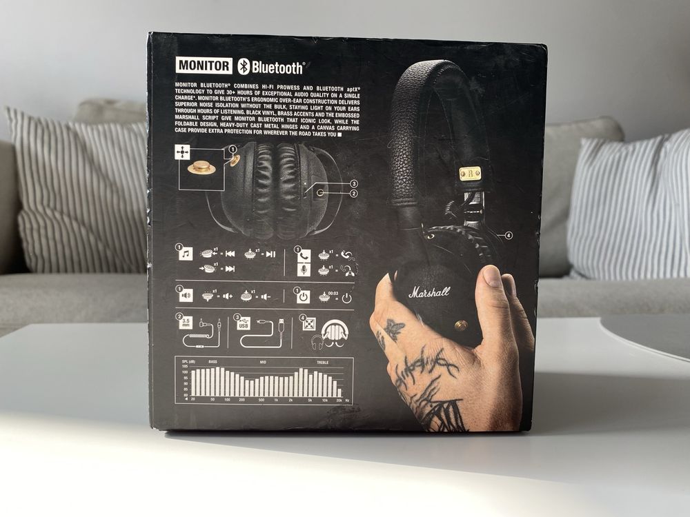 Słuchawki nauszne Marshall Monitor bluetooth