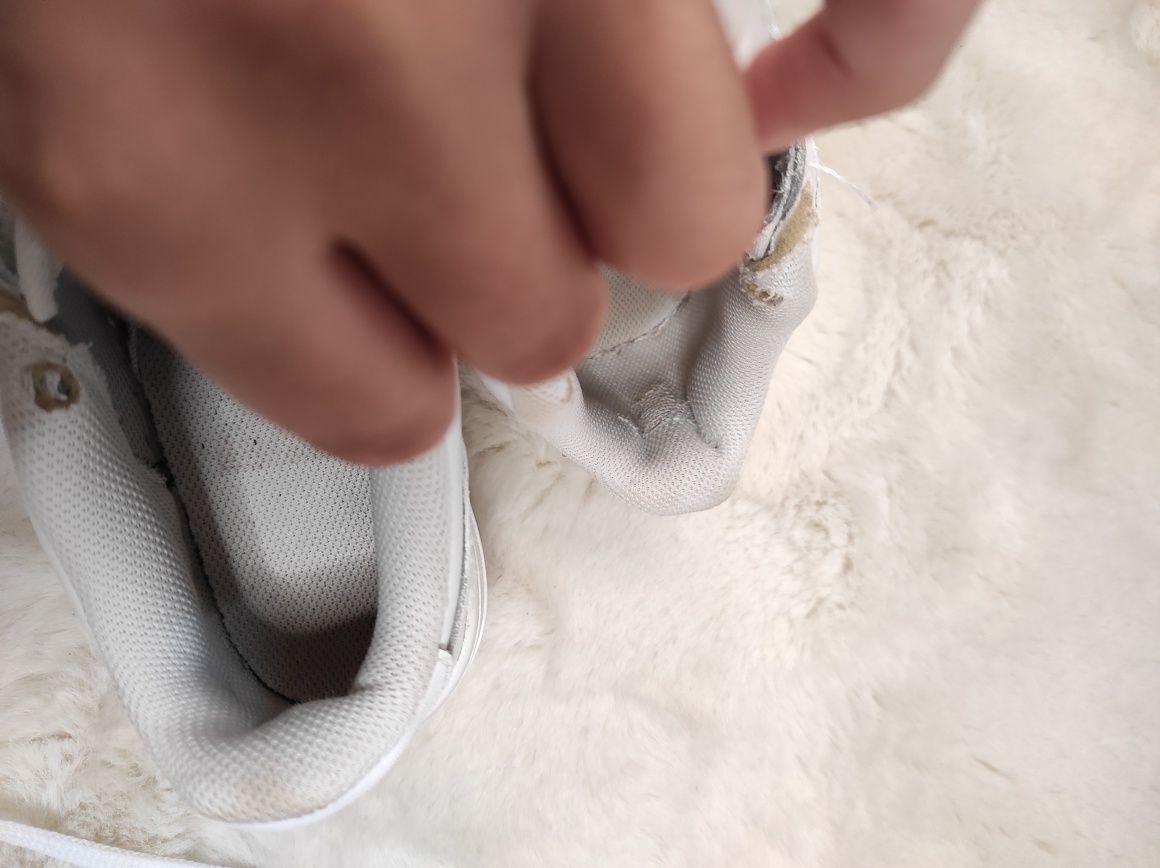 Nike air force 1 krótkie białe sneakersy niskie skórzane 35.5