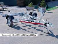 Przyczepy podłodziowe TEMARED BOAT - różne modele 4-9 m | 0,75-3,5 T