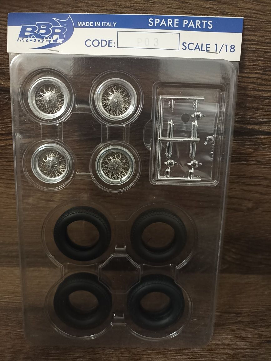Felgi,koła firmy bbr skala 1/18