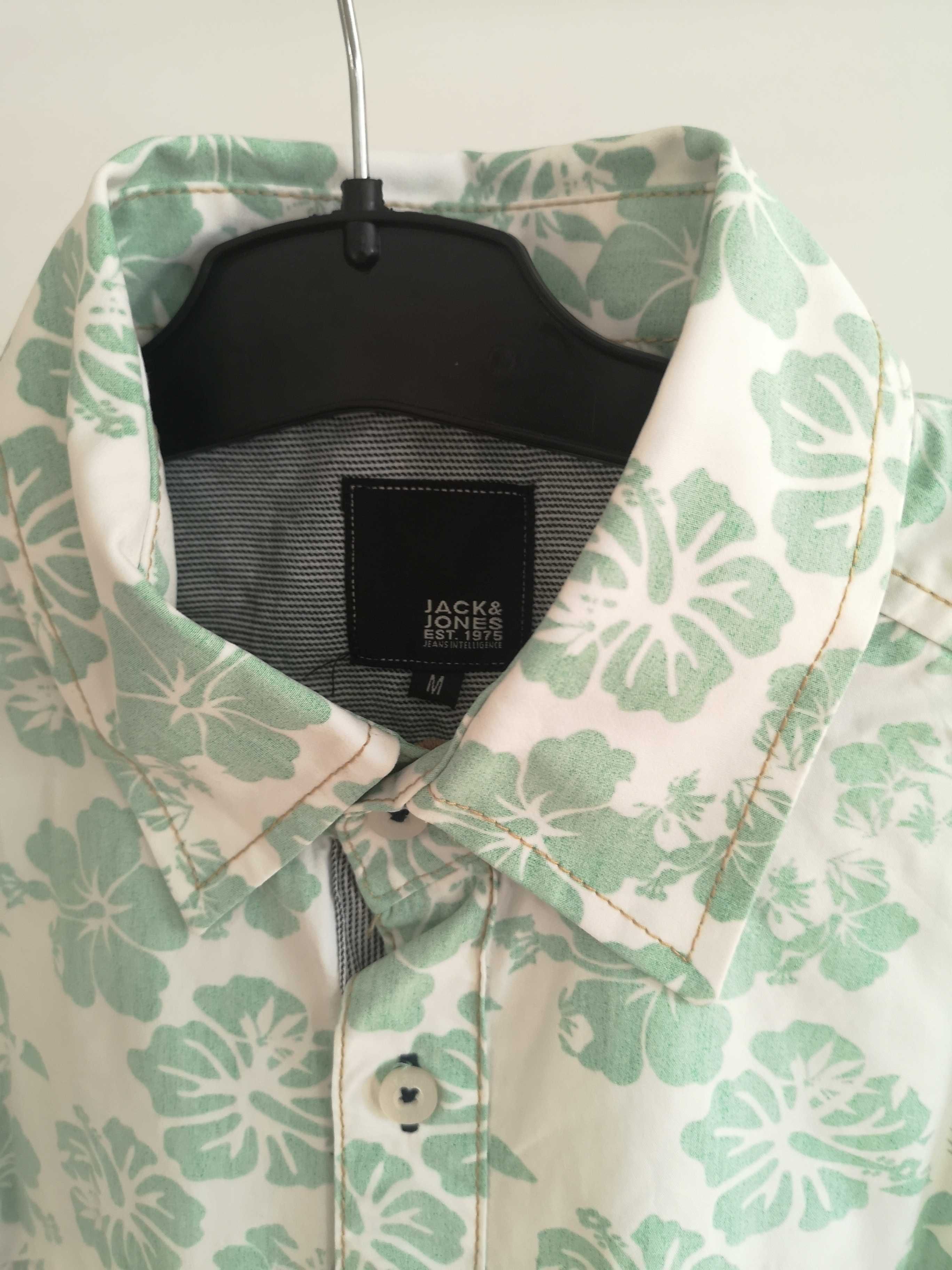 Jack & Jones koszula z krótkim rękawem kwiaty 38/M
