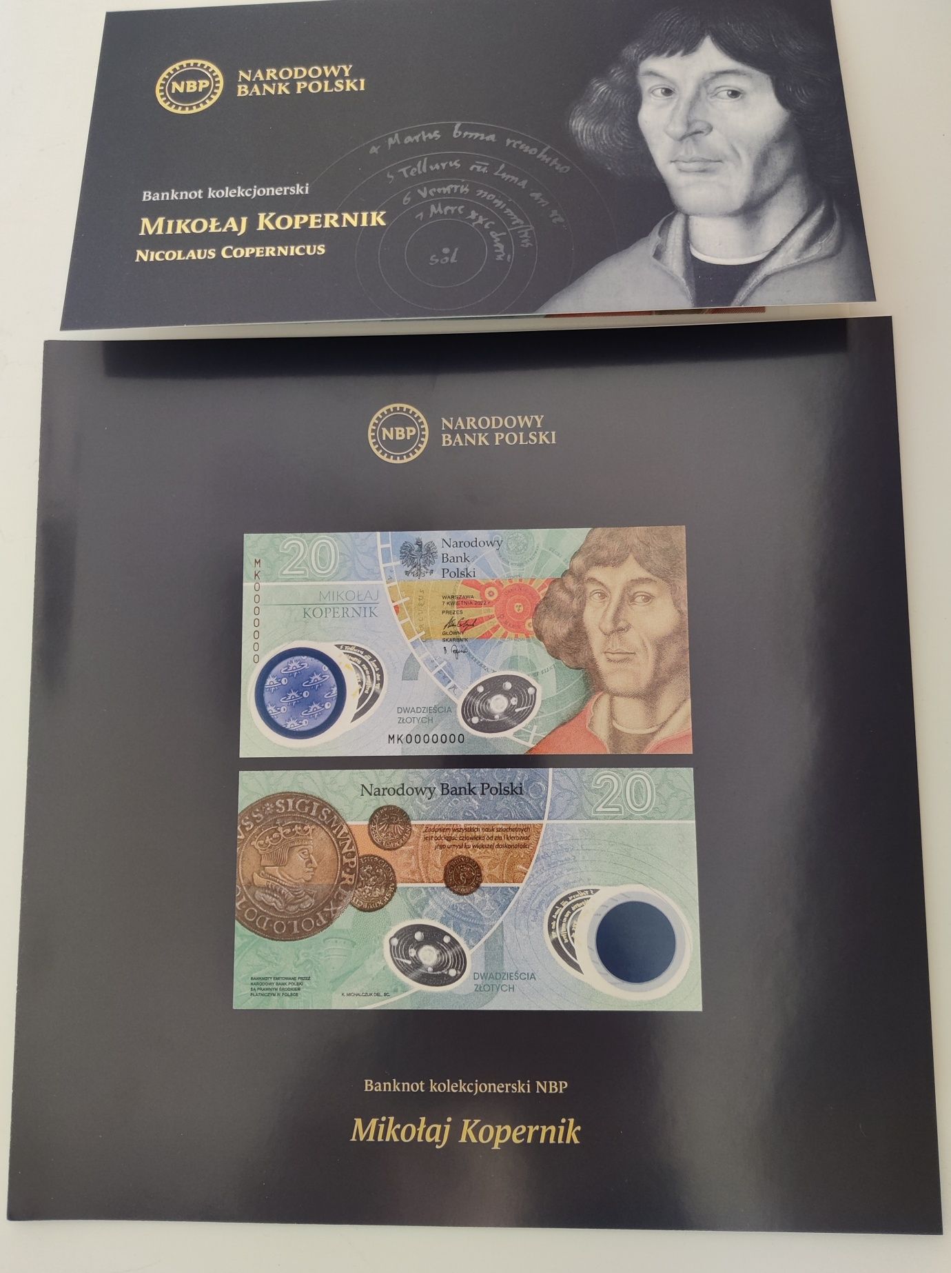 20zł  - Mikołaj Kopernik + folder