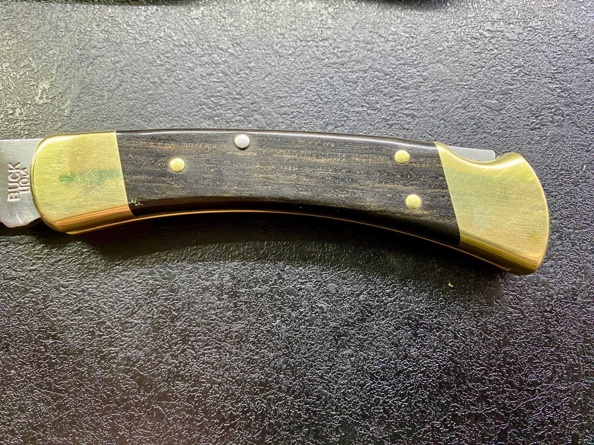 Buck 110, 420HC, шкіряний/нейлоновий чохол. Оригінал, США