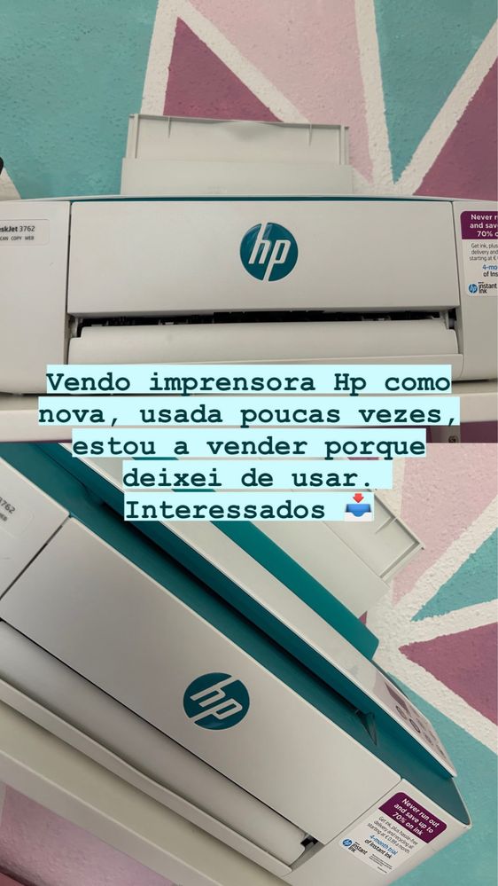 Impressora hp azul