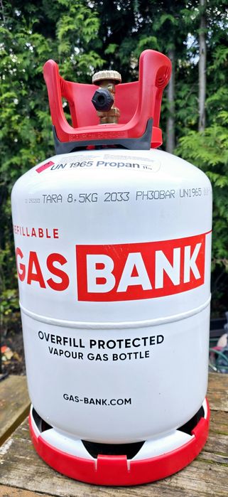 PEŁNA Butla Gazowa Gaspol 8kg Qick-on Gas Bank 11kg Grill AmeriGas