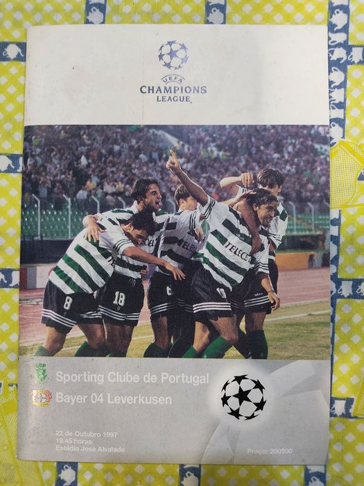 Programa Sporting Bayer Leverkusen liga dos campeões 1997 /98