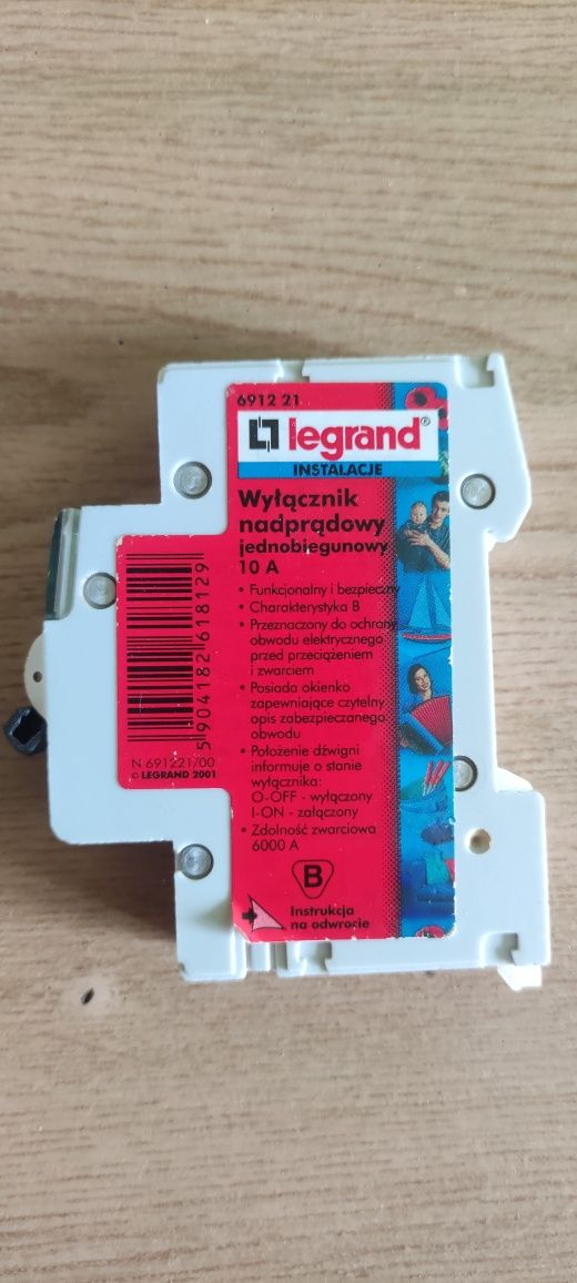Legrand Wyłącznik nadprądowy B10A