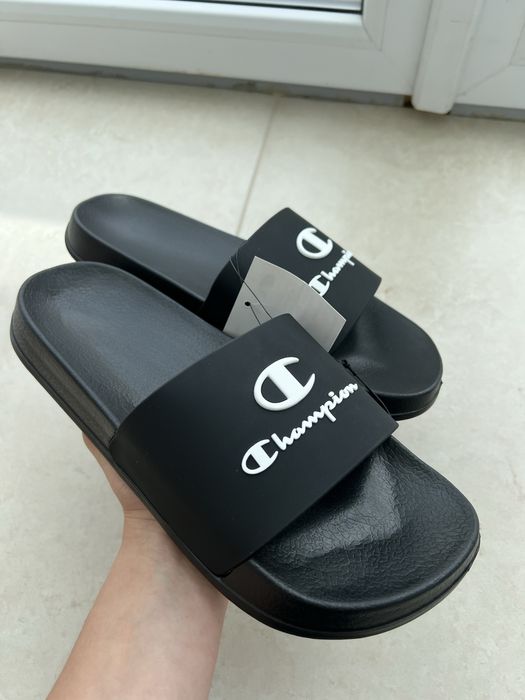 Нові оригінальні шльопанці Champion чемпіон резинові тапочки тапки літ