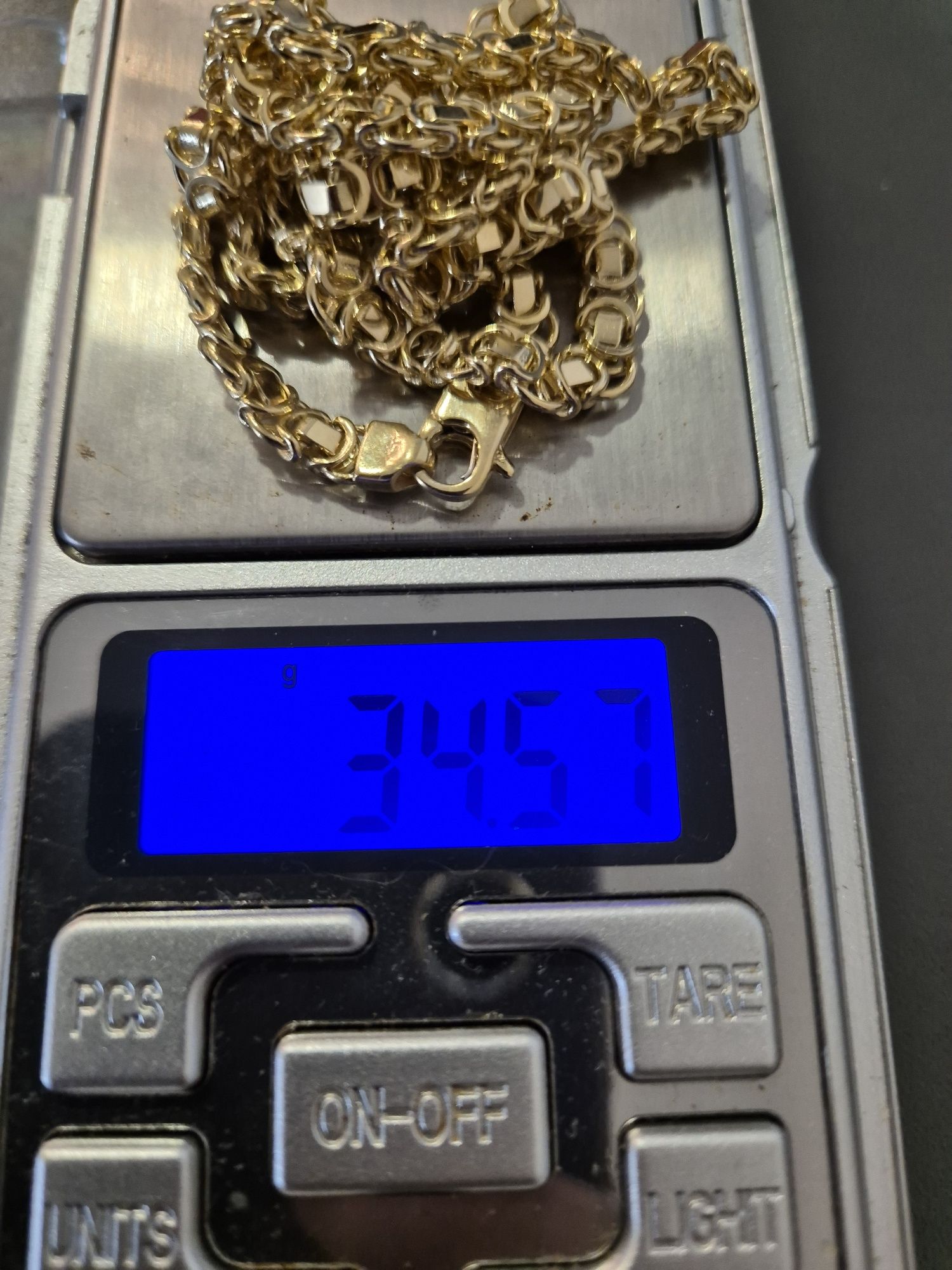 Złoty łańcuszek bizantyjski splot euro królewski złoto 585 krakow hit!