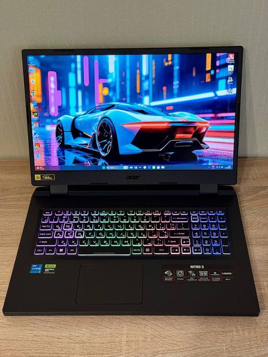 Большой игровой ноутбук Acer-Nitro-5 (i5-12450H/RTX4050-6Gb-140W)